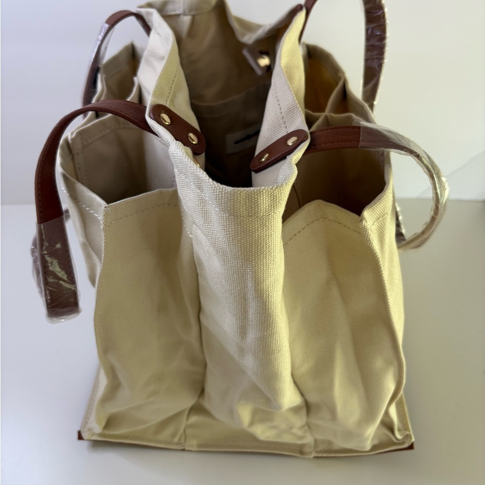 NWOT Free People Verve Canvas Market Tote - Picture 5 of 15